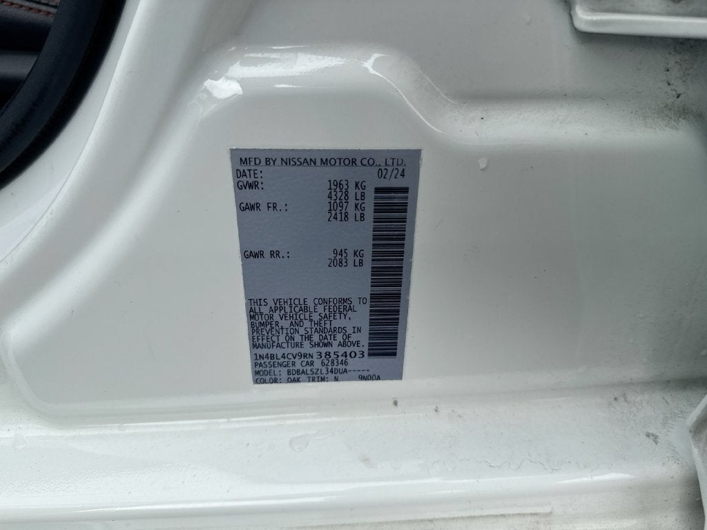 2024 Nissan Altima 2.5 SR