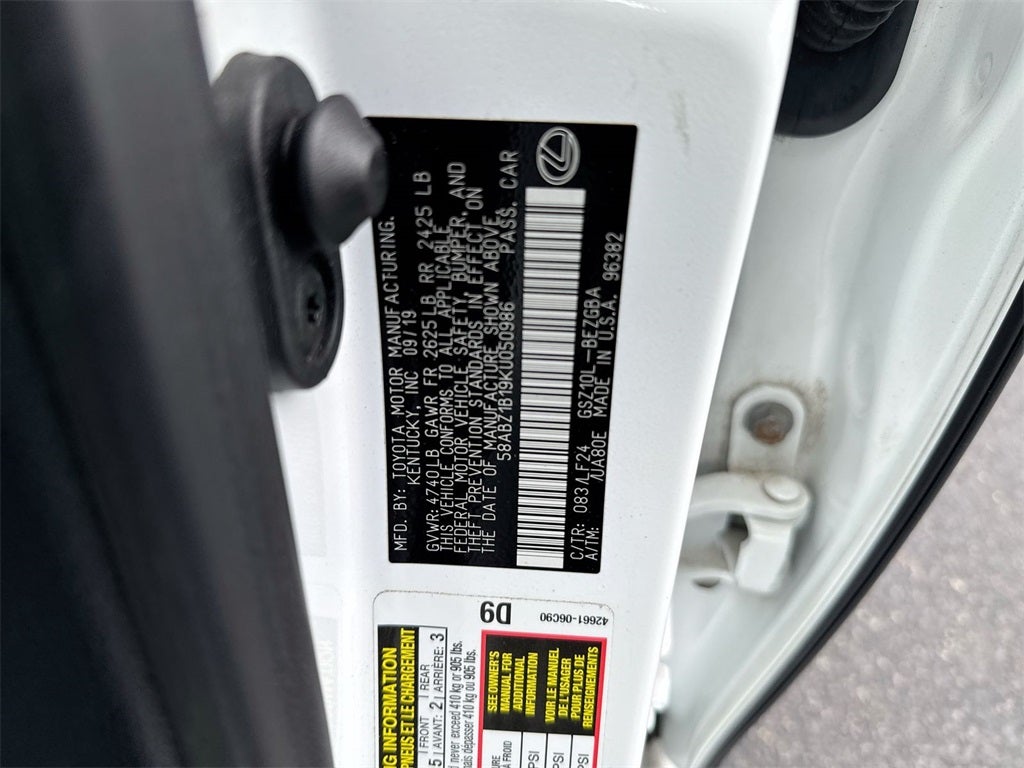 2019 Lexus ES 350 F Sport