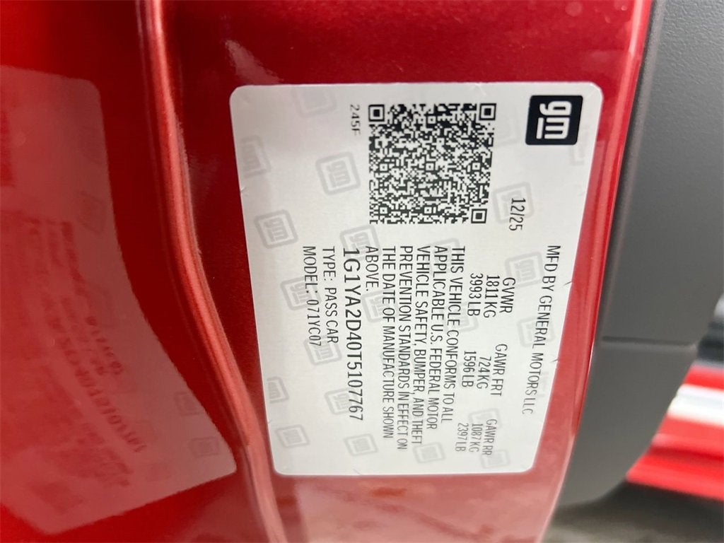 2026 Chevrolet Corvette Stingray 1LT