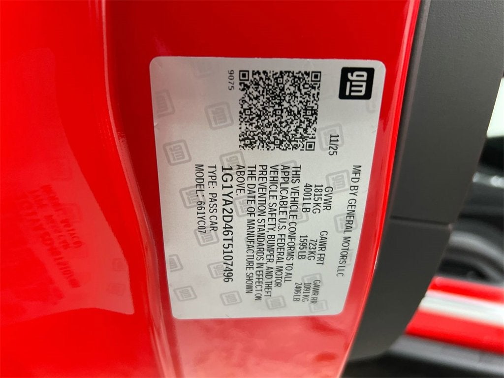 2026 Chevrolet Corvette Stingray 1LT