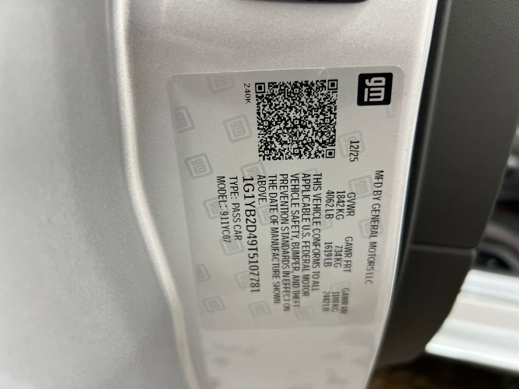 2026 Chevrolet Corvette Stingray 2LT