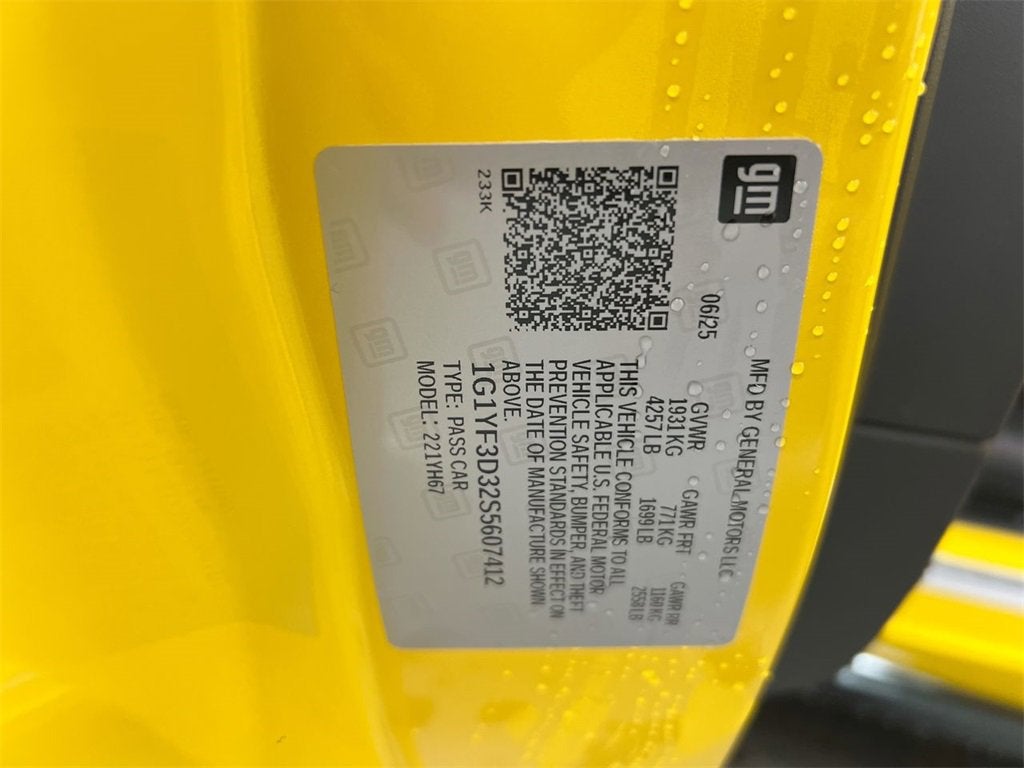 2025 Chevrolet Corvette Z06 3LZ