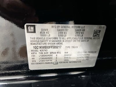 2015 Chevrolet Silverado 2500 HD LTZ