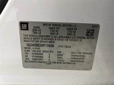 2017 Chevrolet Silverado 1500 LTZ