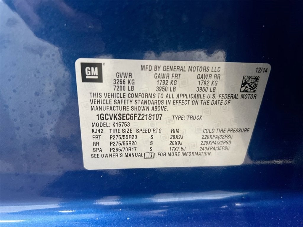 2015 Chevrolet Silverado 1500 LTZ