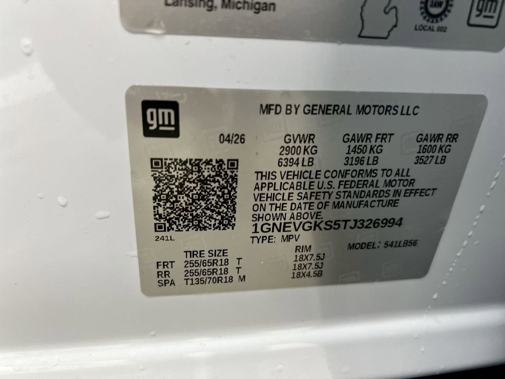 2026 Chevrolet Traverse LT