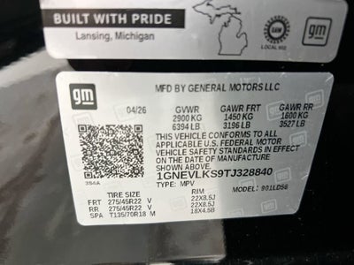 2026 Chevrolet Traverse RS