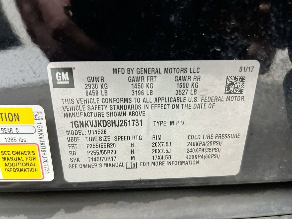 2017 Chevrolet Traverse Premier