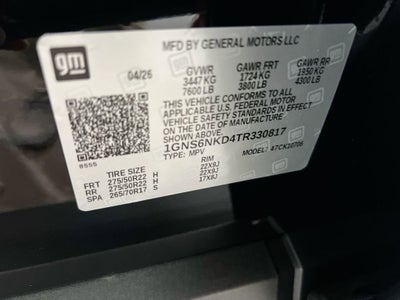 2026 Chevrolet Tahoe LT