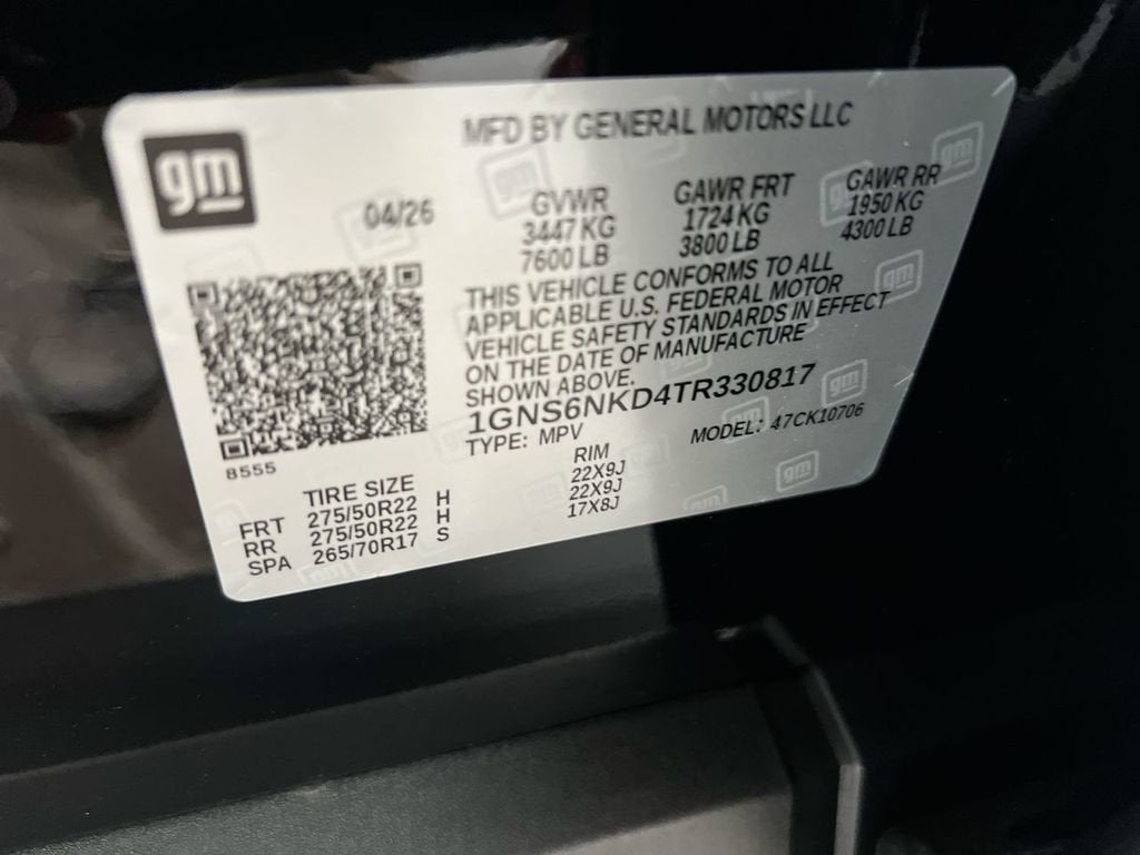 2026 Chevrolet Tahoe LT