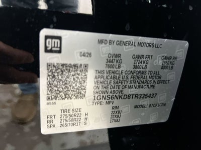 2026 Chevrolet Tahoe LT