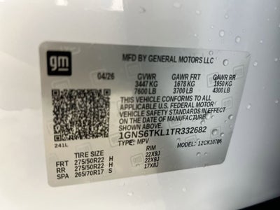 2026 Chevrolet Tahoe High Country