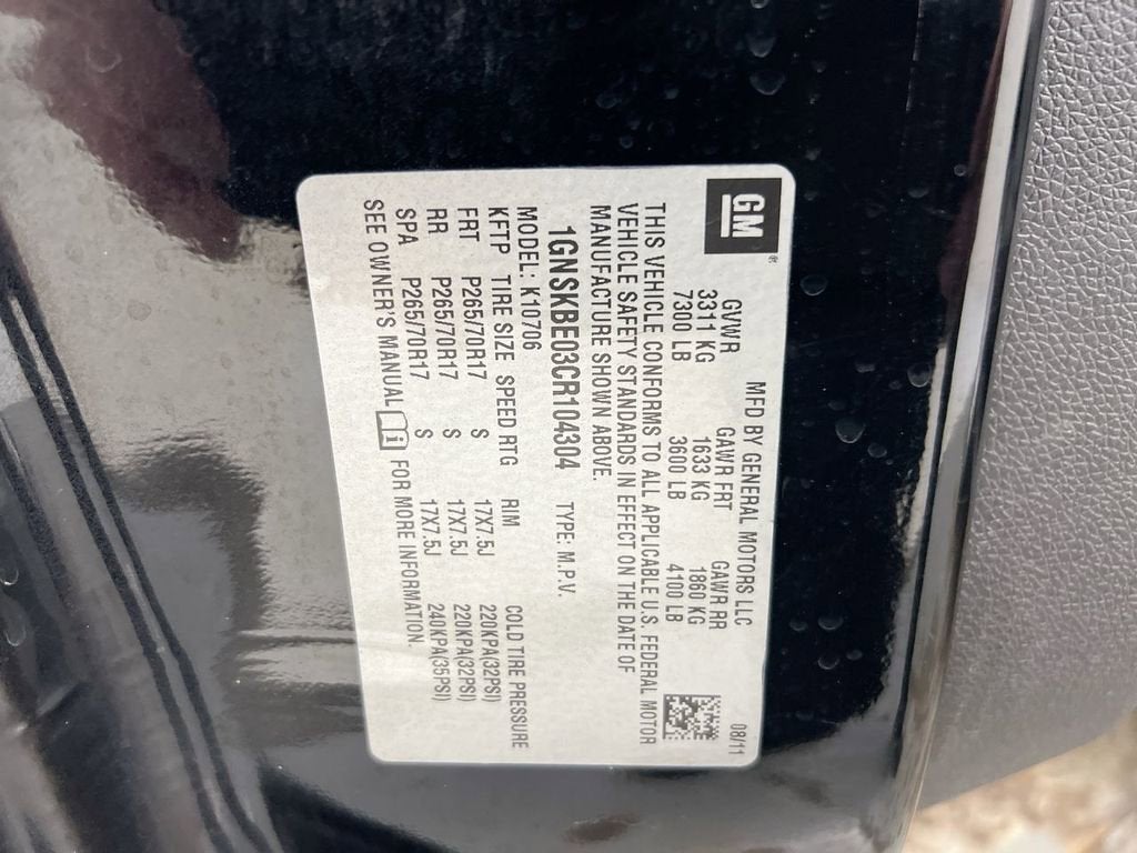 2012 Chevrolet Tahoe LT