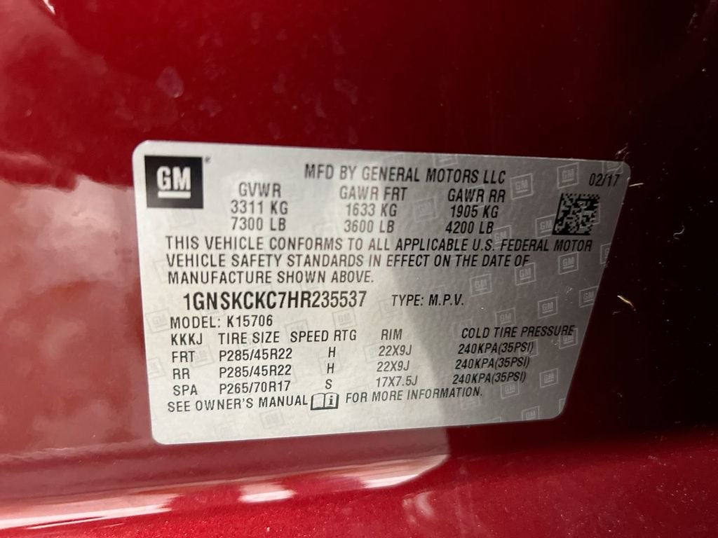 2017 Chevrolet Tahoe Premier