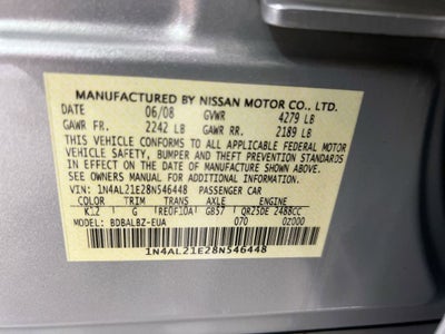 2008 Nissan Altima 2.5 S