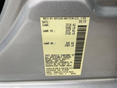 2020 Nissan Altima 2.0 SR