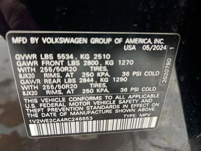 2024 Volkswagen Atlas Cross Sport 2.0T SE w/Technology