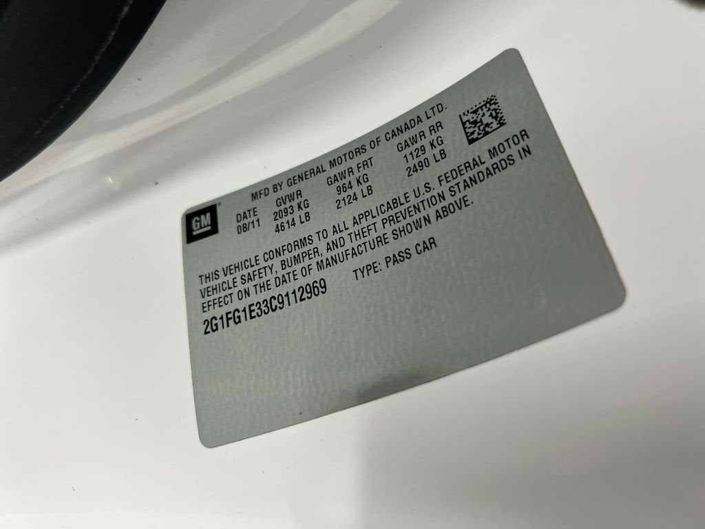 2012 Chevrolet Camaro 2LT