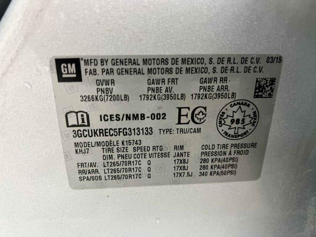 2015 Chevrolet Silverado 1500 LT