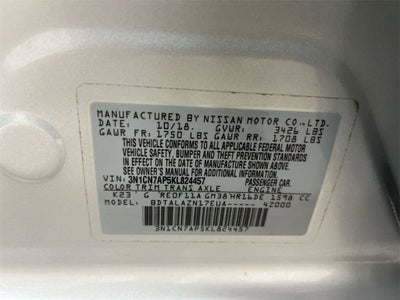 2019 Nissan Versa Sedan S Plus