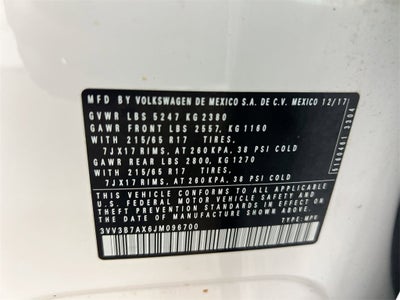 2018 Volkswagen Tiguan SEL