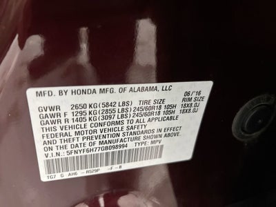 2016 Honda Pilot EX-L