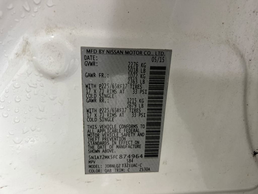 2015 Nissan Rogue SV