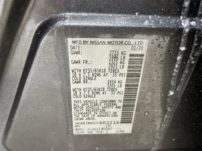 2020 Nissan Pathfinder SV