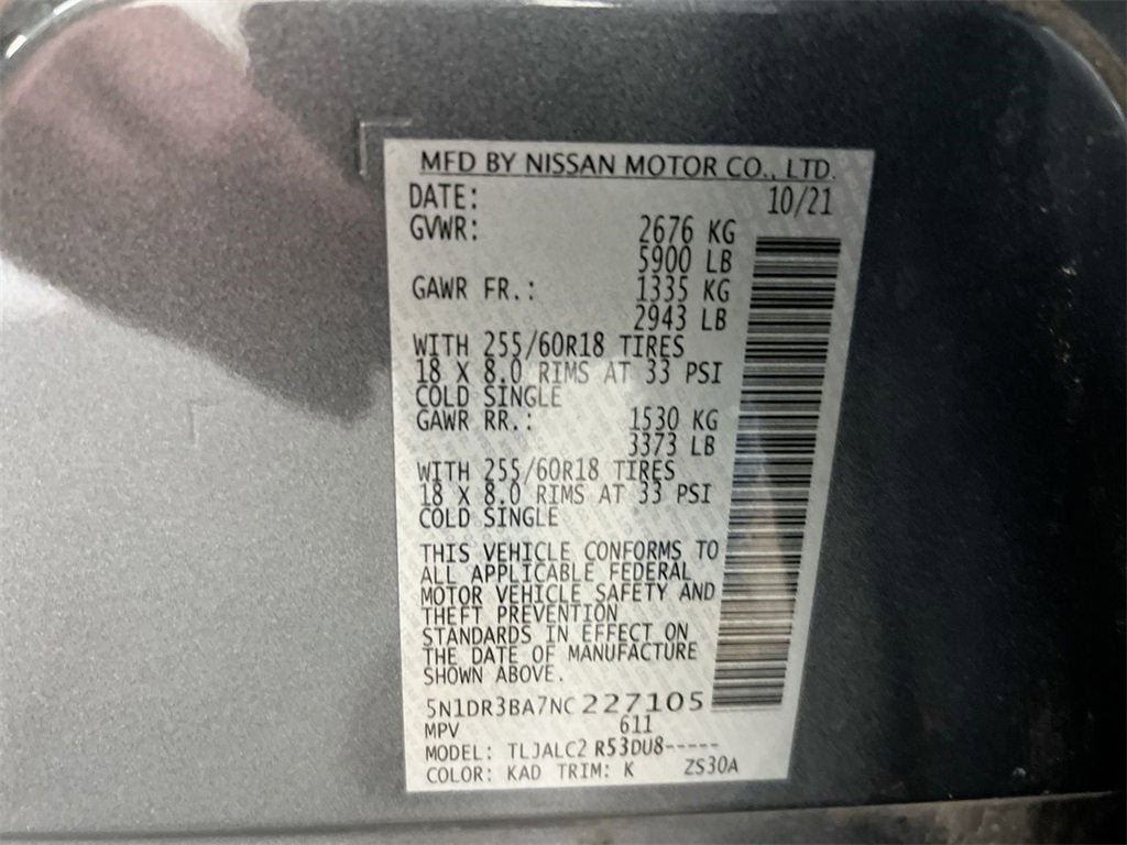 2022 Nissan Pathfinder SV