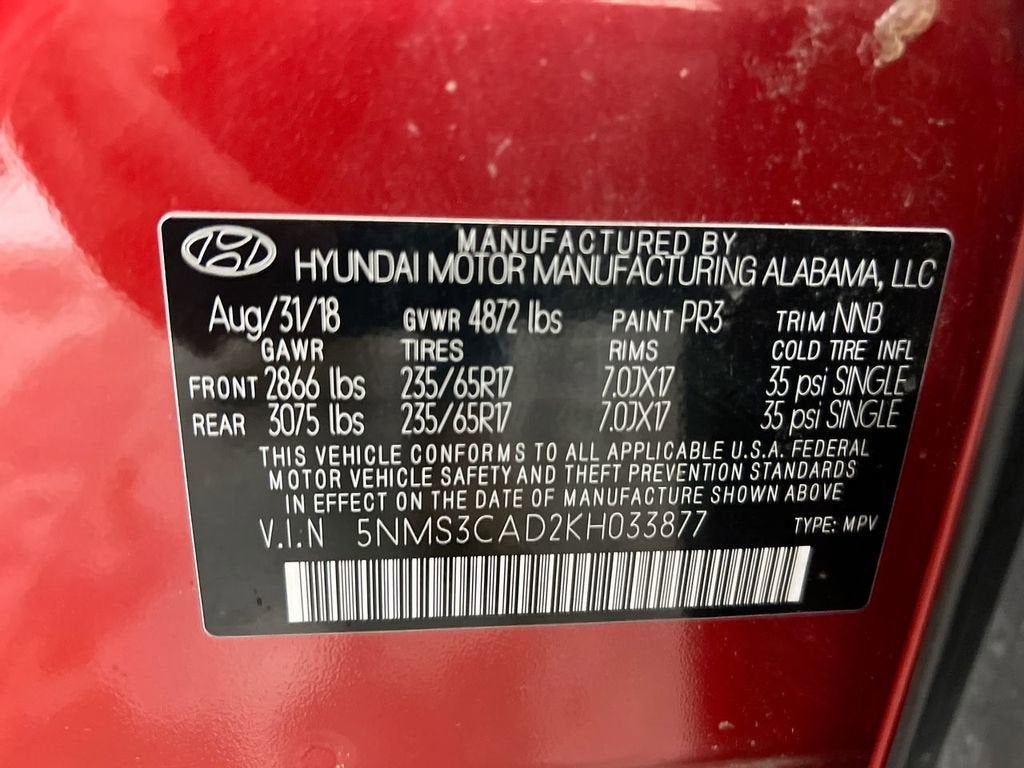 2019 Hyundai Santa Fe SEL