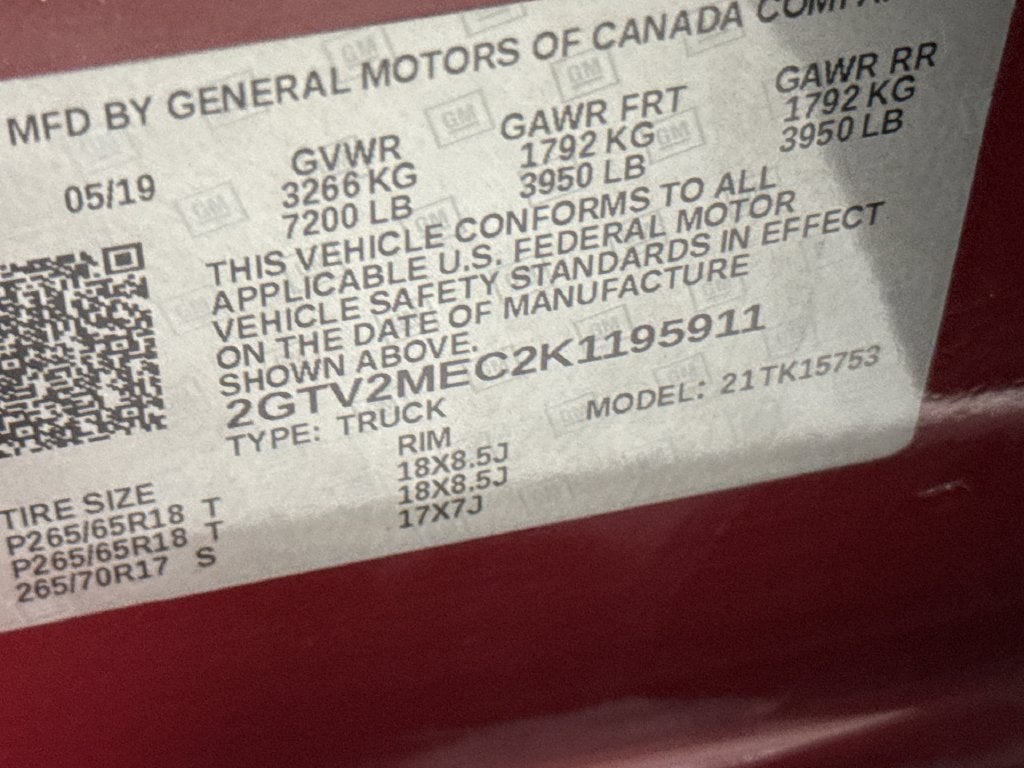 2019 GMC Sierra 1500 Limited SLE