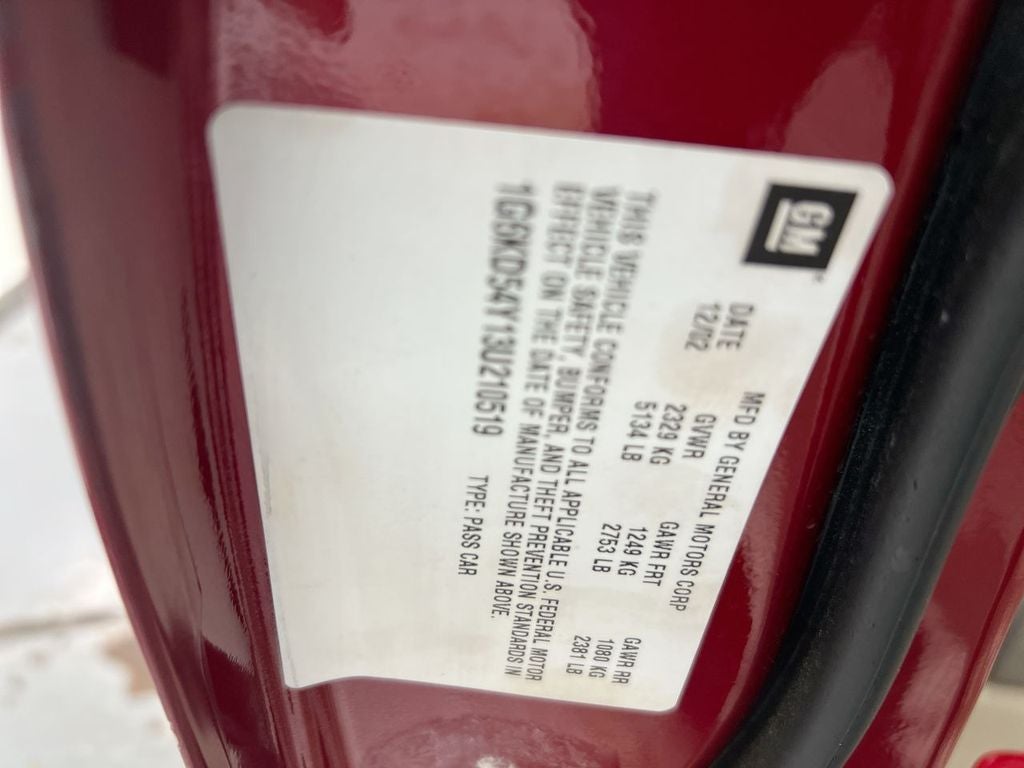 2003 Cadillac DeVille Base