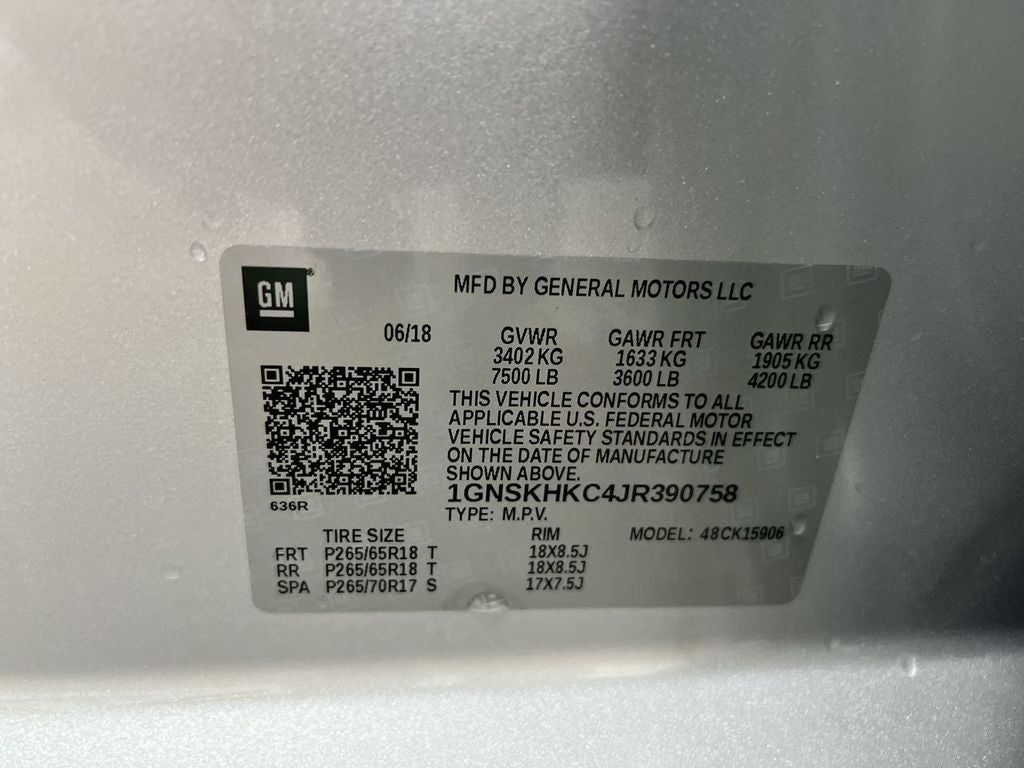 2018 Chevrolet Suburban LT