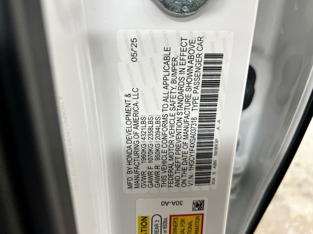 2025 Honda Accord SE