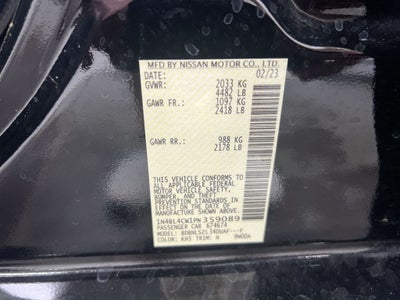 2023 Nissan Altima 2.5 SR