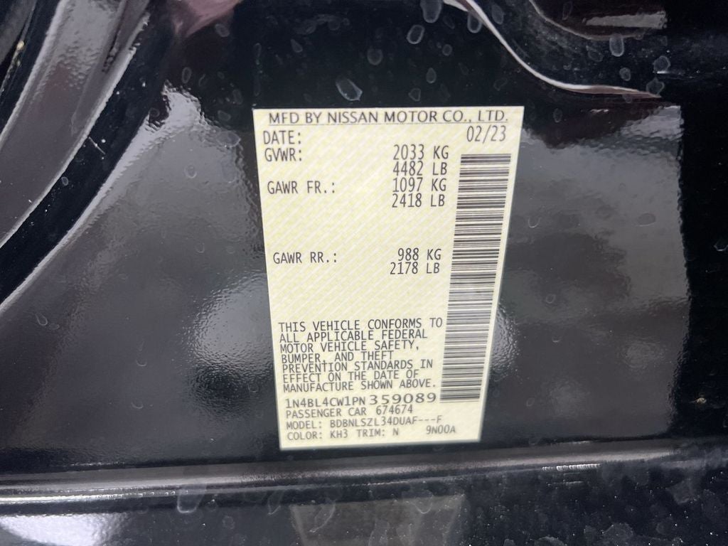 2023 Nissan Altima 2.5 SR