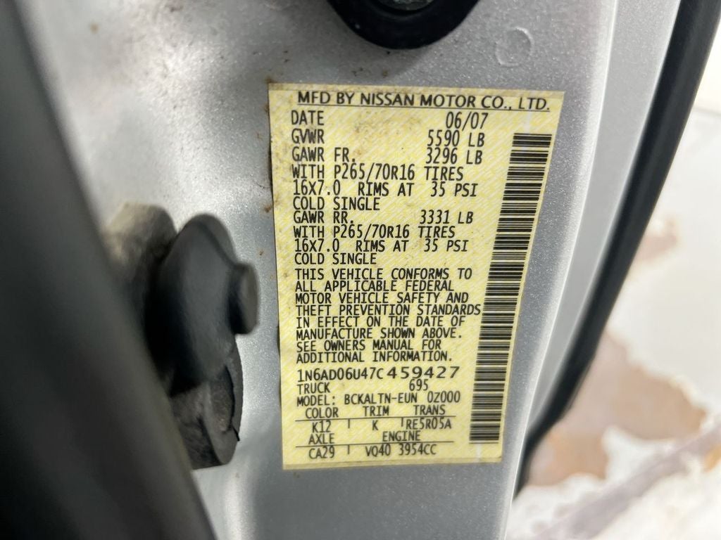 2007 Nissan Frontier SE