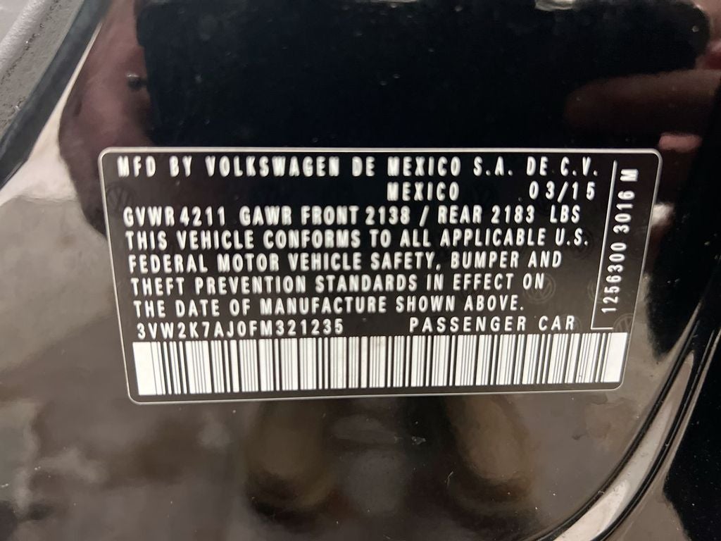 2015 Volkswagen Jetta 2.0L S
