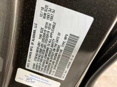 2019 Honda Odyssey Elite