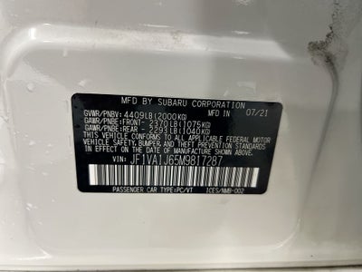 2021 Subaru WRX Limited