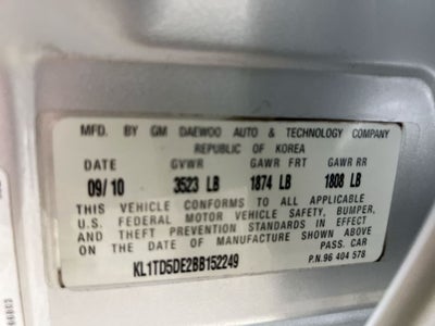 2011 Chevrolet Aveo 1LT