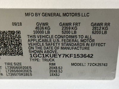 2019 Chevrolet Silverado 2500 HD High Country