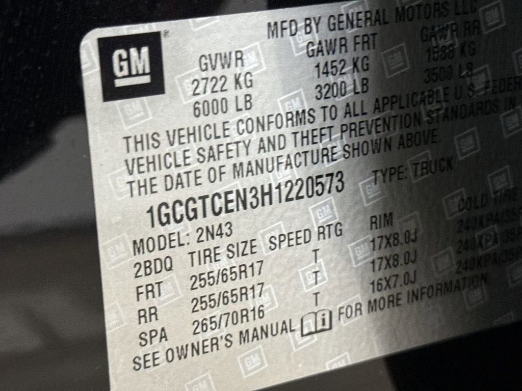 2017 Chevrolet Colorado 4WD LT