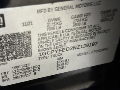 2022 Chevrolet Silverado 1500 LTD LT Trail Boss