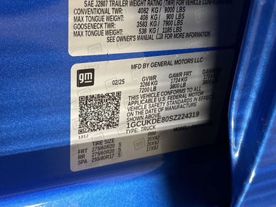 2025 Chevrolet Silverado 1500 LT