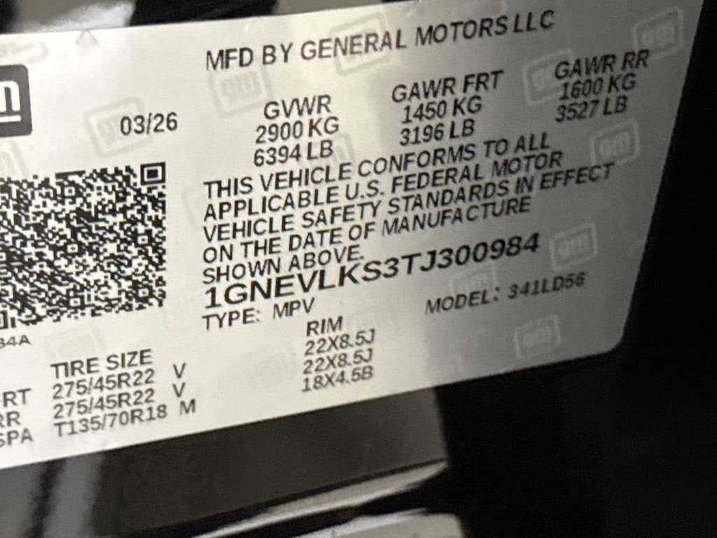 2026 Chevrolet Traverse RS