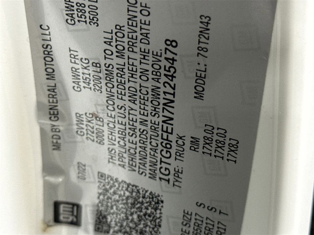 2022 GMC Canyon AT4 - Cloth