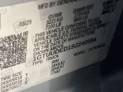 2025 GMC Sierra 1500 SLT