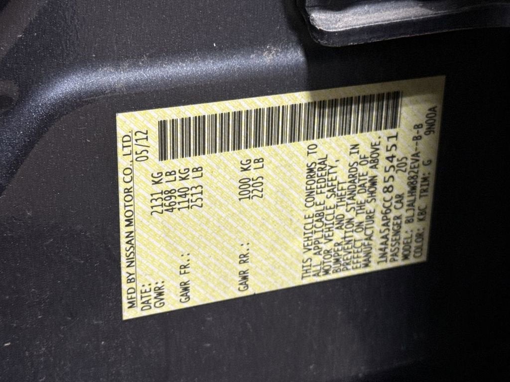 2012 Nissan Maxima 3.5 SV w/Premium Pkg