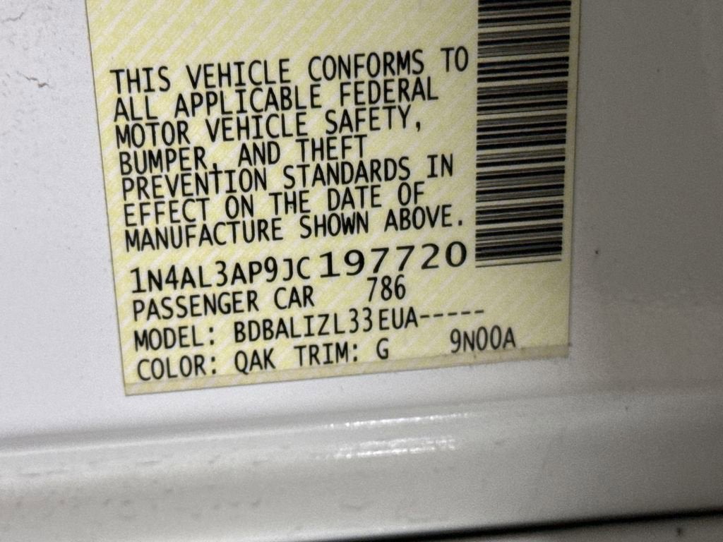 2018 Nissan Altima 2.5 SV